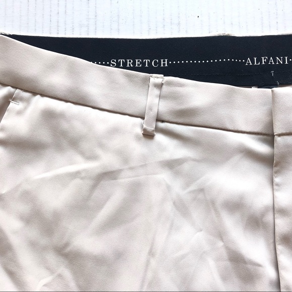 Alfani Mens Comfort Waist Water Repellent Dress Shorts, Stone Block, 38 - Picture 3 of 6